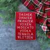 Reindeer Names Christmas Sign